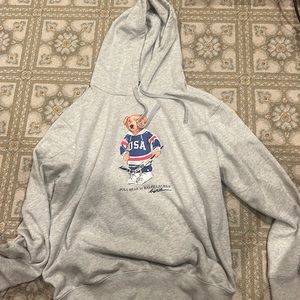 Ralph Lauren Men’s Polo Bear Sweatshirt. Hockey Bear. Willing to discuss price